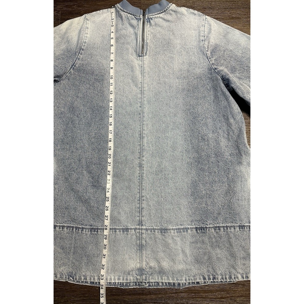 Free People Harlow Mini Dress Size M Denim, Blue - Picture 6 of 9